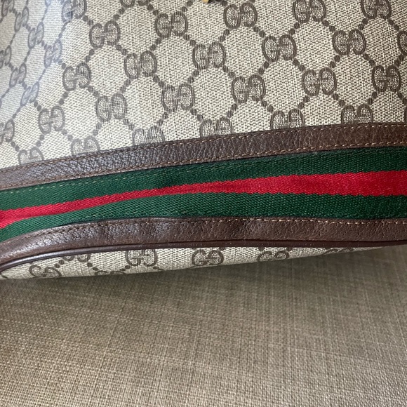 Authentic Gucci vintage web sherry line drawstring bag 41.02.085 (D09) - Picture 6 of 16